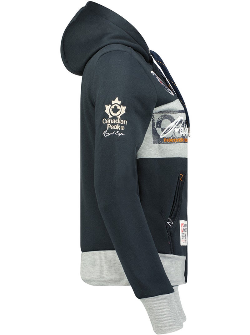 Sweat à capuche face – canadian peak Bleu marine - Kiabi