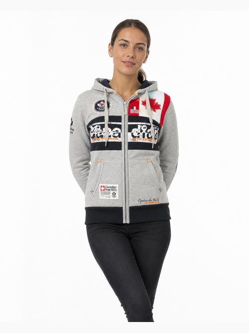 Sweat à capuche face – canadian peak - Kiabi