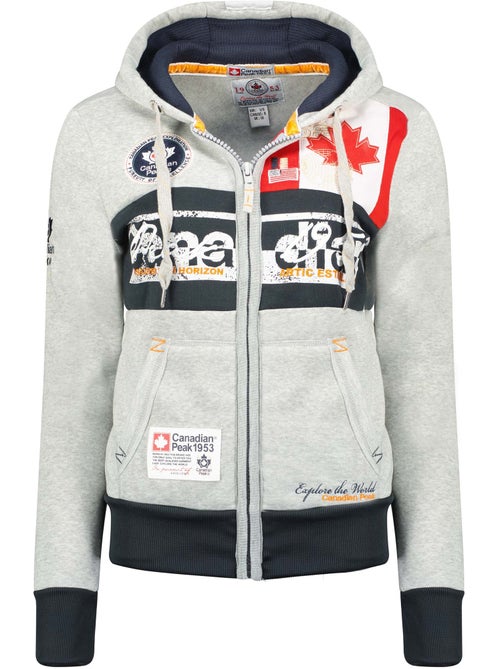 Sweat à capuche face – canadian peak - Kiabi