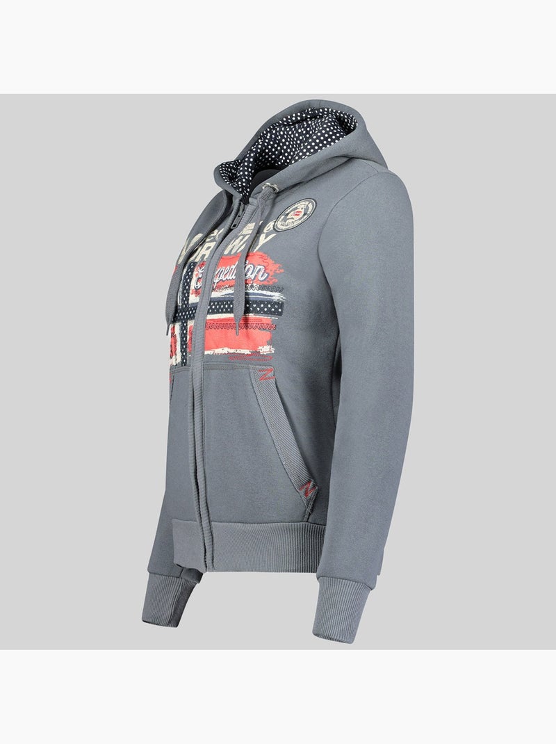 Sweat à capuche farlotte – geographical norway Gris foncé - Kiabi