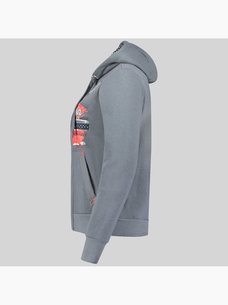 Sweat à capuche farlotte – geographical norway Gris foncé - Kiabi
