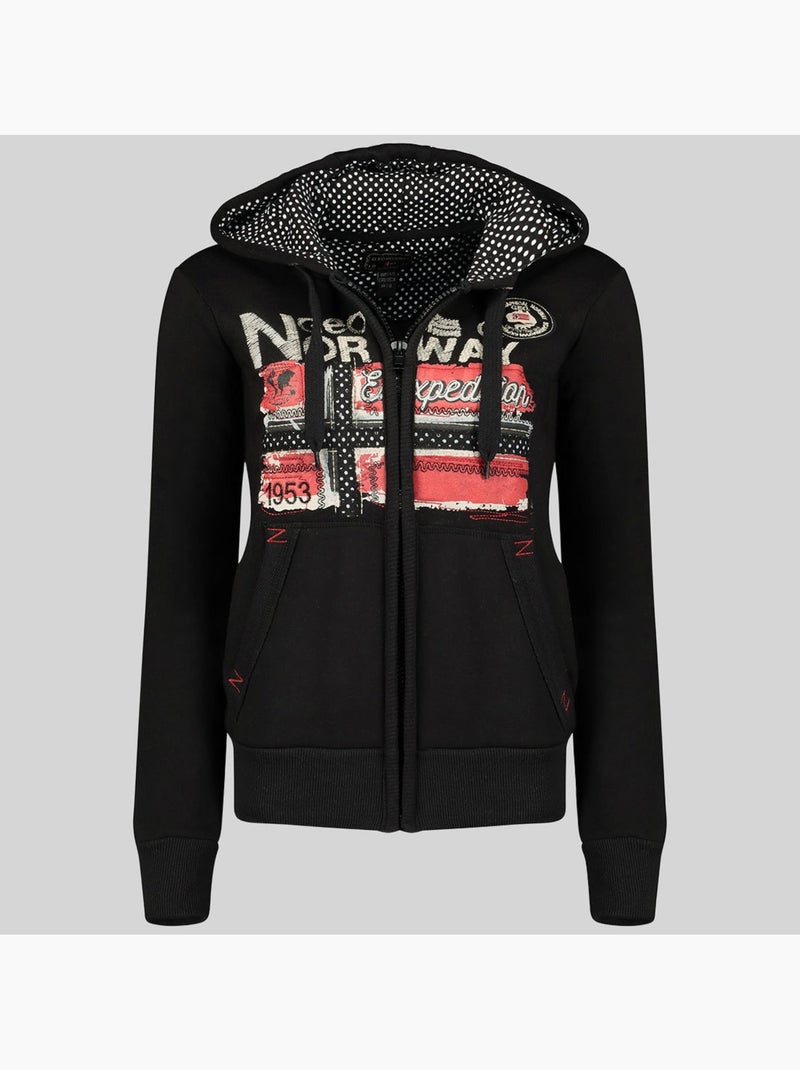 Sweat à capuche farlotte – geographical norway Noir - Kiabi
