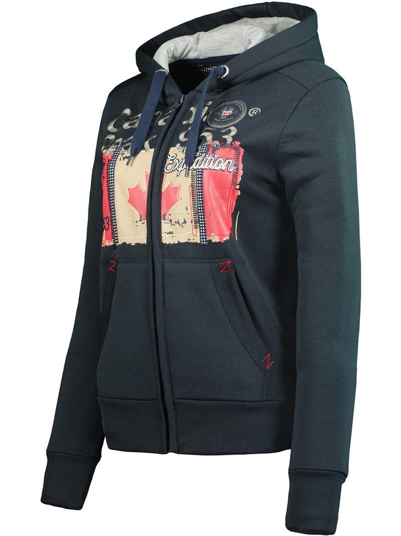 Sweat à capuche farlotteak – canadian peak Bleu marine - Kiabi