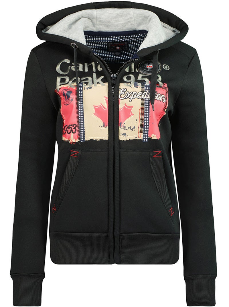 Sweat à capuche farlotteak – canadian peak Noir - Kiabi