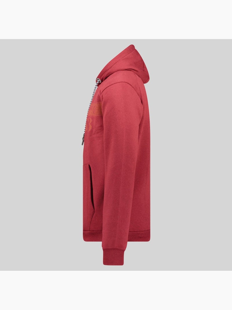 Sweat à capuche fastlife – geographical norway Bordeaux - Kiabi