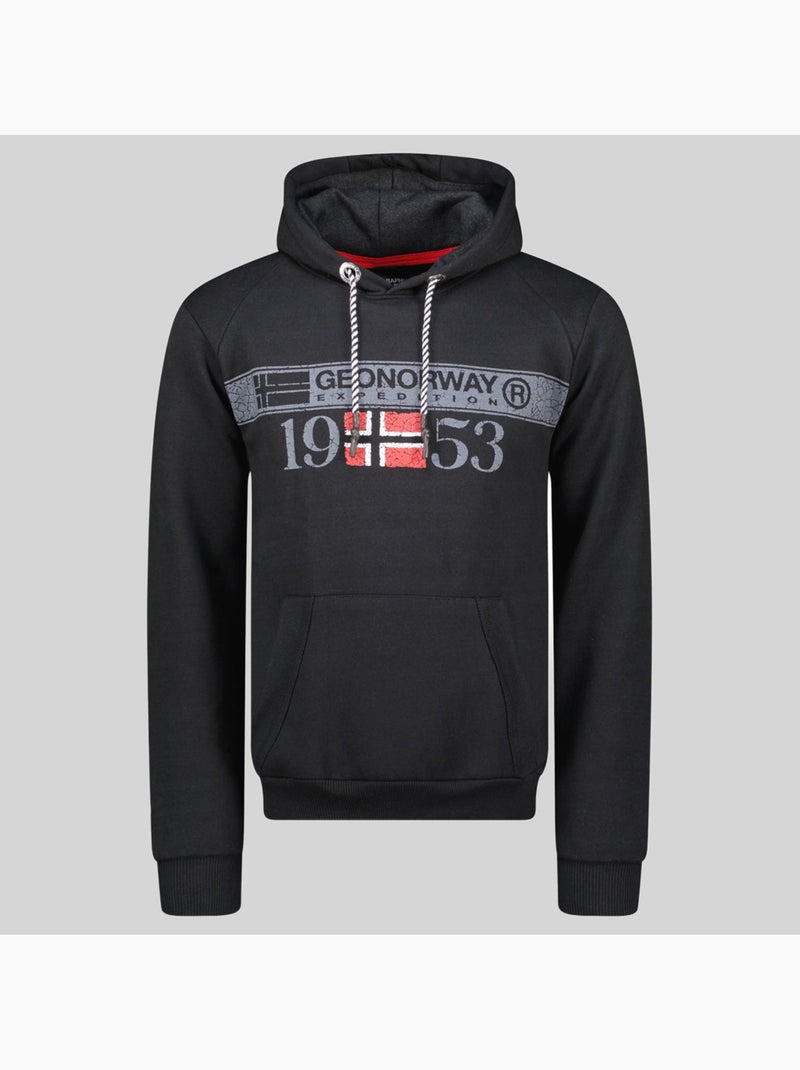 Sweat à capuche fastlife – geographical norway Noir - Kiabi