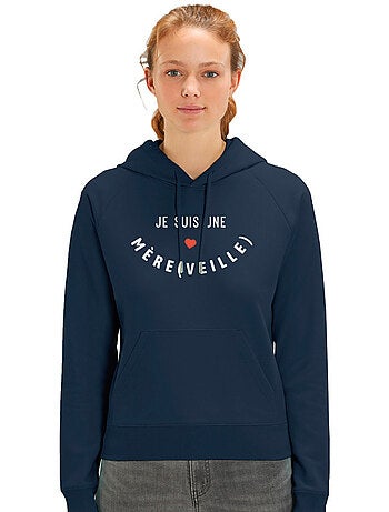 Sweat à capuche Femme - JE SUIS UNE MÈRE(VEILLE) 2 MPT