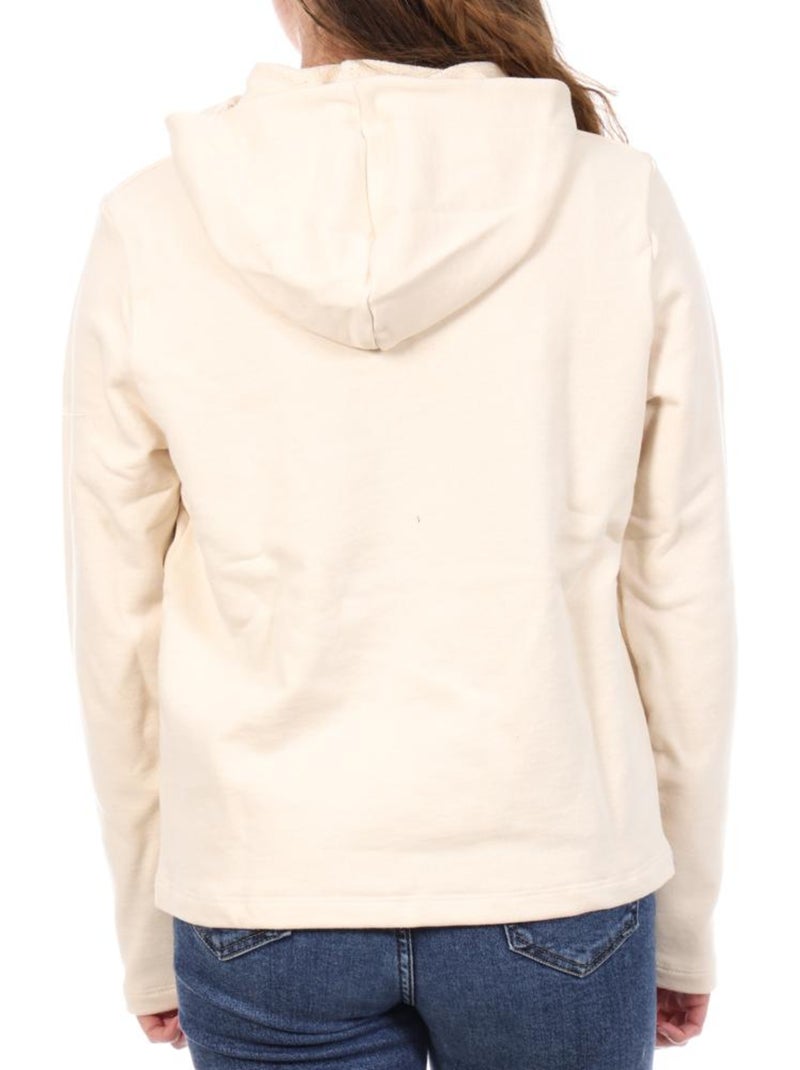 Sweat à Capuche Femme Le Coq Sportif Hoody Ecru - Kiabi