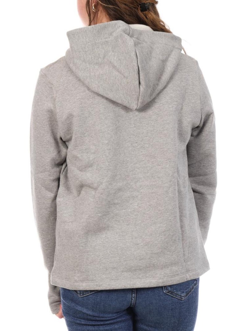 Sweat à Capuche Femme Le Coq Sportif Hoody Gris Argenté - Kiabi