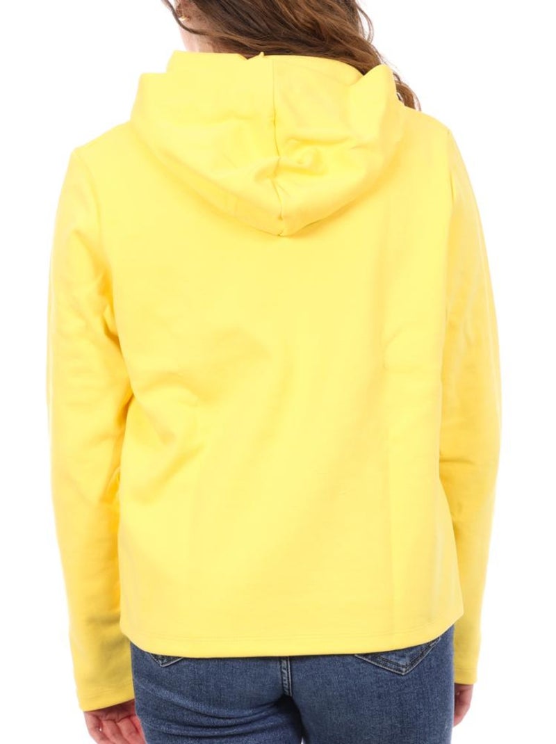Sweat à Capuche Femme Le Coq Sportif Jaune - Kiabi
