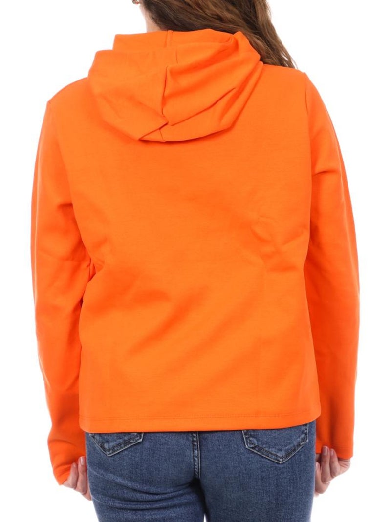 Sweat à Capuche Femme Le Coq Sportif Orange - Kiabi