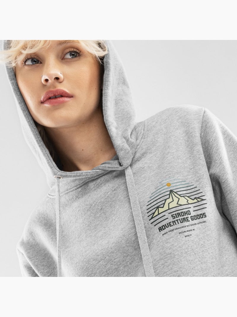 Sweat à capuche femme lifestyle femme cumbre-w Blanc Gris - Kiabi