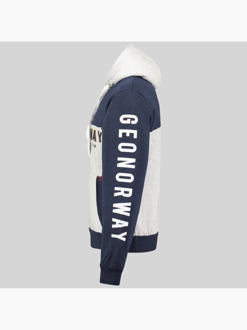 Sweat à capuche ferato – geographical norway Gris clair - Kiabi