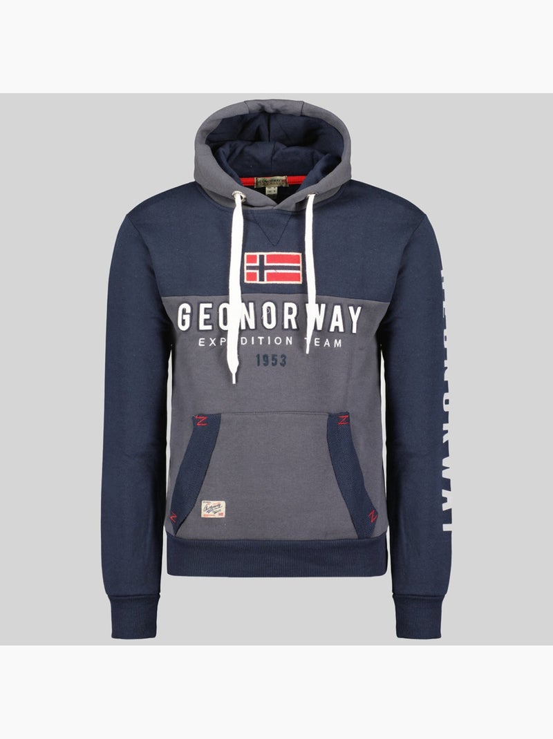 Sweat à capuche ferato – geographical norway Gris foncé - Kiabi