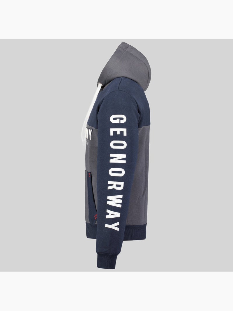 Sweat à capuche ferato – geographical norway Gris foncé - Kiabi
