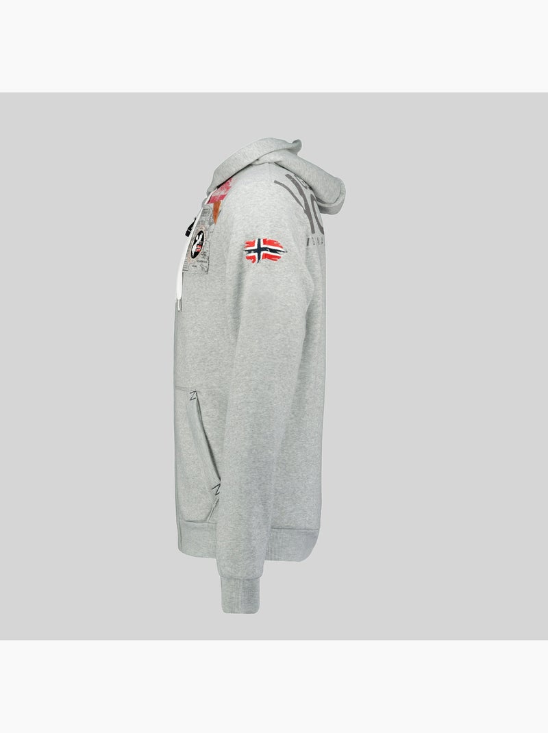 Sweat à capuche fespote – geographical norway Gris clair - Kiabi