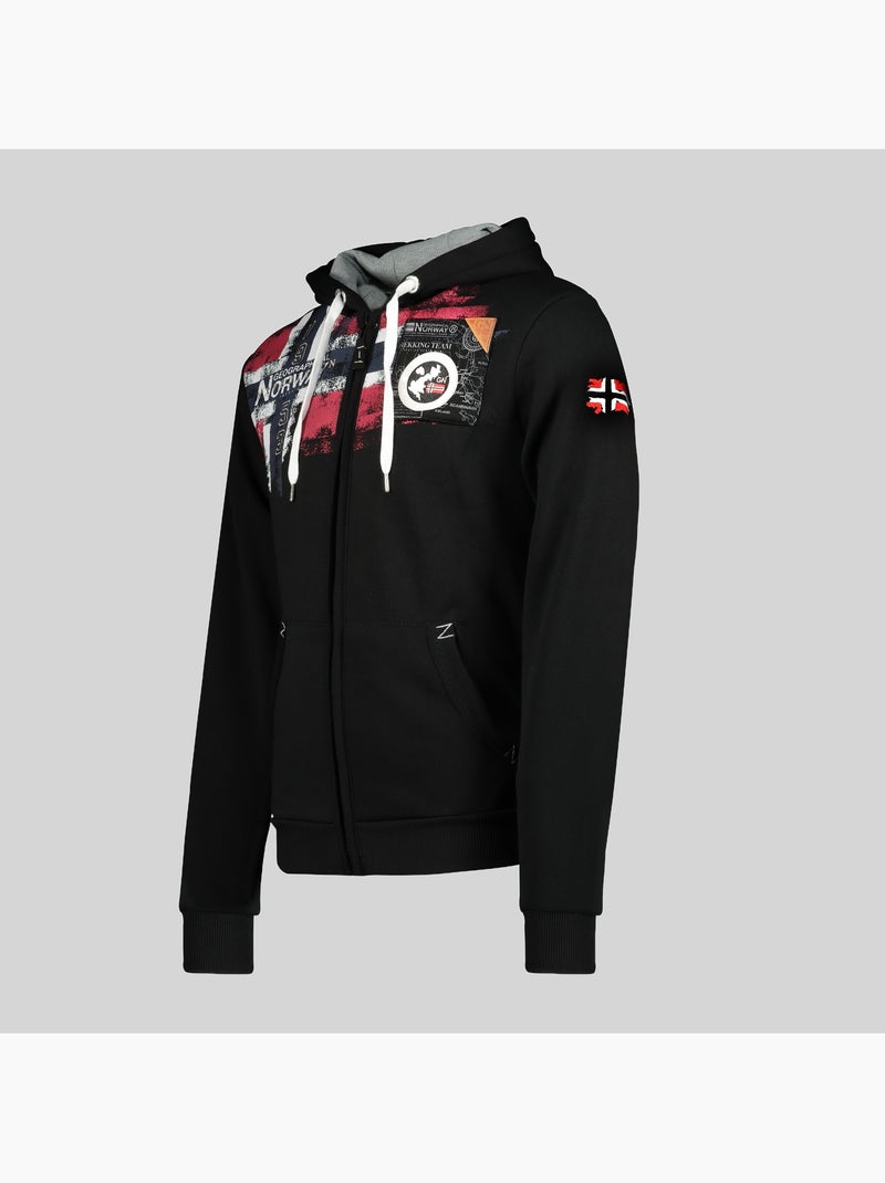 Sweat à capuche fespote – geographical norway Noir - Kiabi