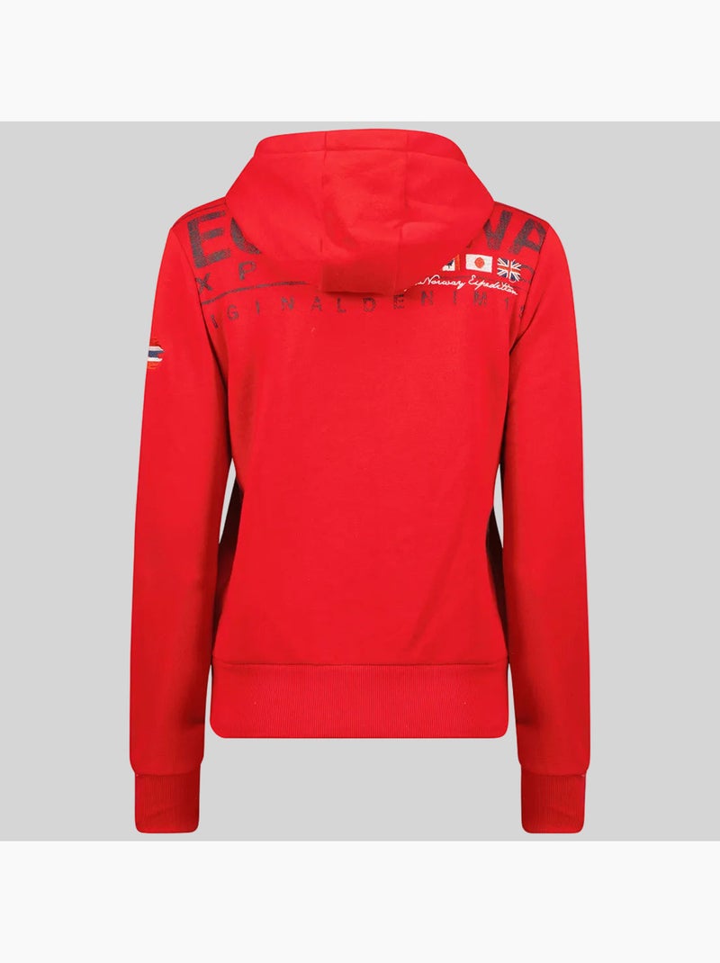Sweat à capuche fespote – geographical norway Rouge - Kiabi
