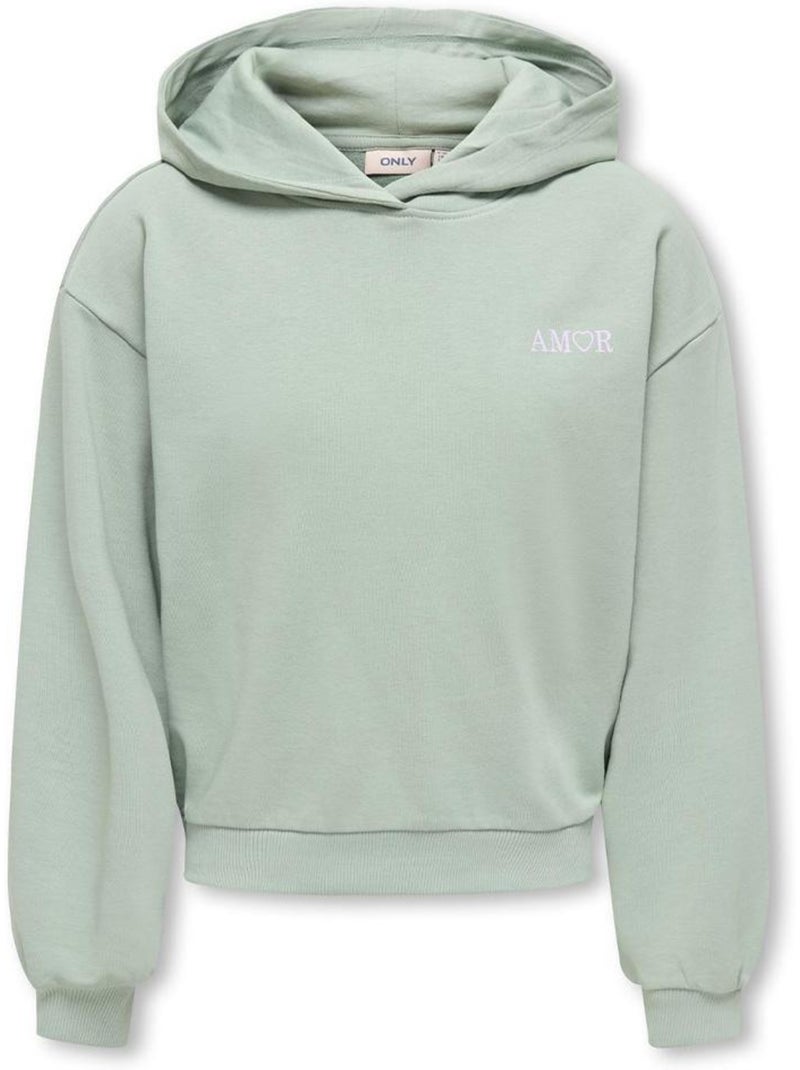 Sweat à capuche fille kids only Vert - Kiabi