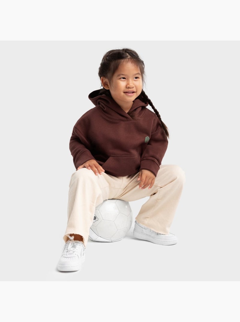 Sweat à capuche fille lifestyle enfants crowd-g Marron - Kiabi