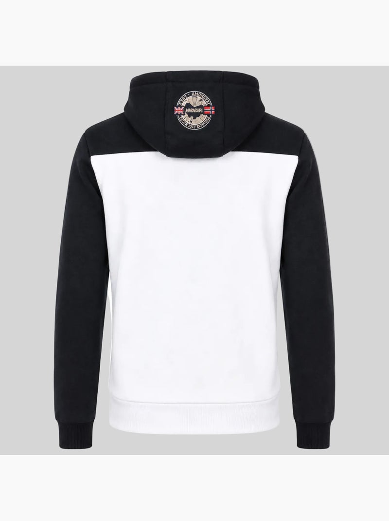 Sweat à capuche finion – geographical norway Blanc - Kiabi