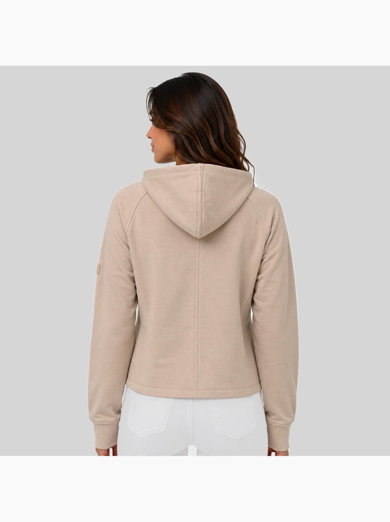 Sweat à capuche fionale hood fz – geographical norway Sable - Kiabi