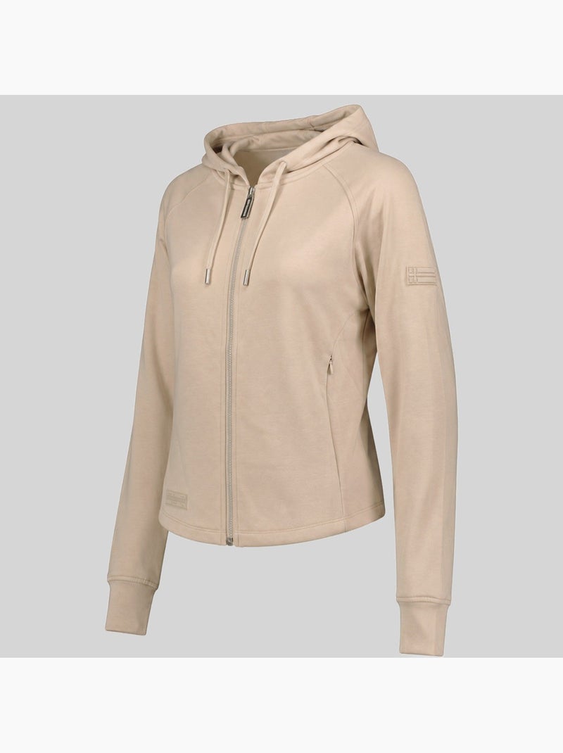 Sweat à capuche fionale hood fz – geographical norway Sable - Kiabi