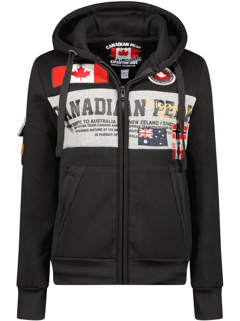 Sweat à capuche fipeak – canadian peak Noir - Kiabi