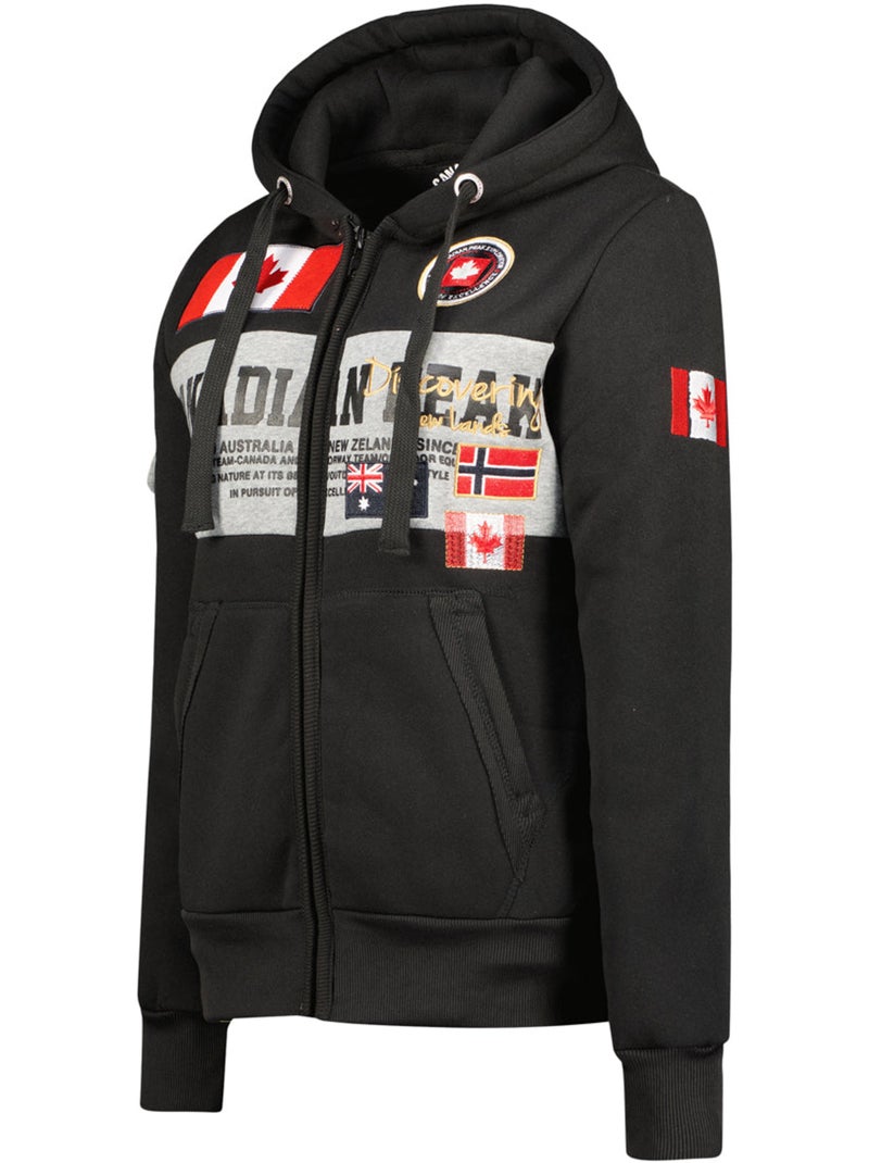Sweat à capuche fipeak – canadian peak Noir - Kiabi
