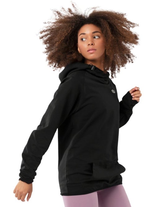Sweat à capuche fitness femme fitness femme  square-w - Kiabi