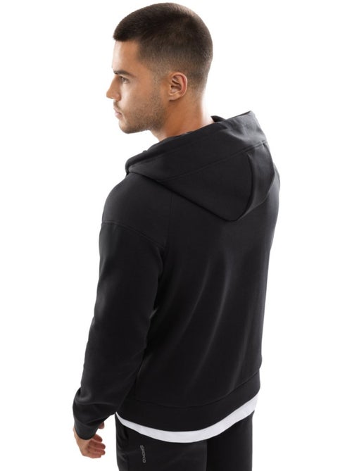 Sweat à capuche fitness zippé homme fitness homme intrepid - Kiabi