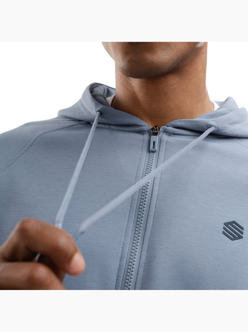 Sweat à capuche fitness zippé homme fitness homme surpass Bleu - Kiabi
