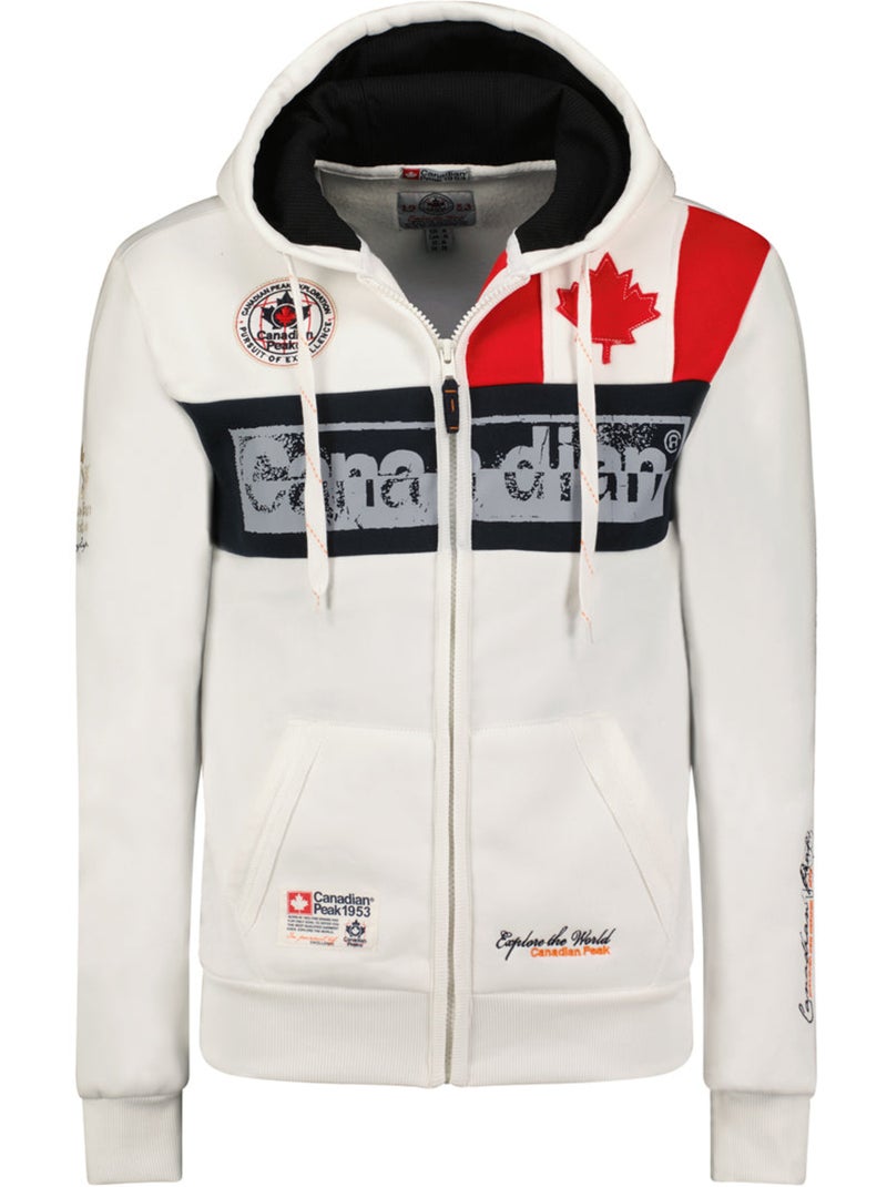 Sweat à capuche flashy – canadian peak Blanc - Kiabi
