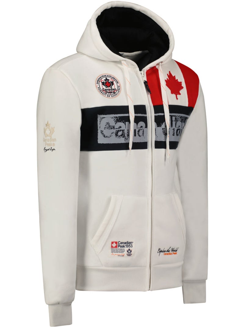 Sweat à capuche flashy – canadian peak Blanc - Kiabi