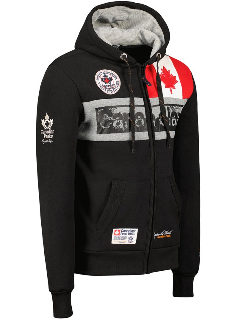 Sweat à capuche flashy – canadian peak Noir - Kiabi