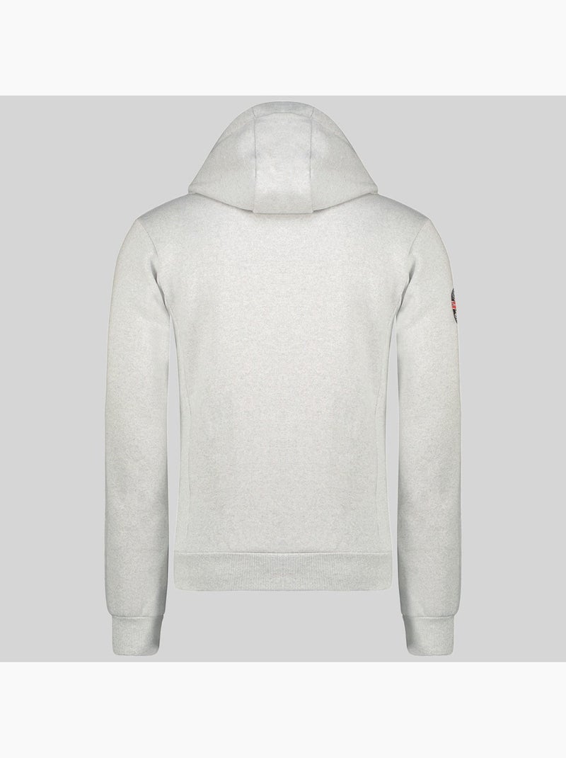 Sweat à capuche flepto – geographical norway Gris clair - Kiabi