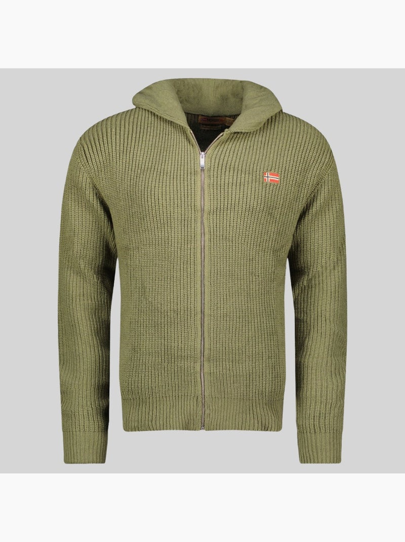 Sweat à capuche flexibus – geographical norway Vert olive - Kiabi
