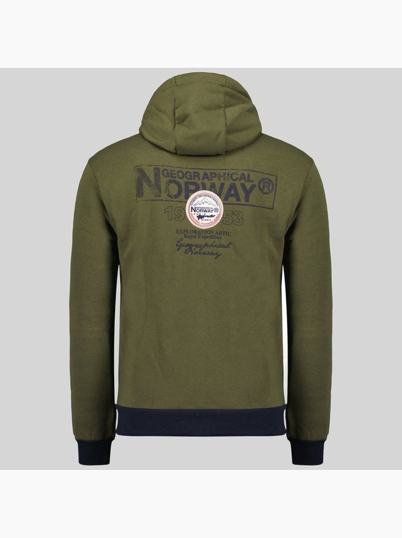 Sweat à capuche flyer – geographical norway Kaki - Kiabi