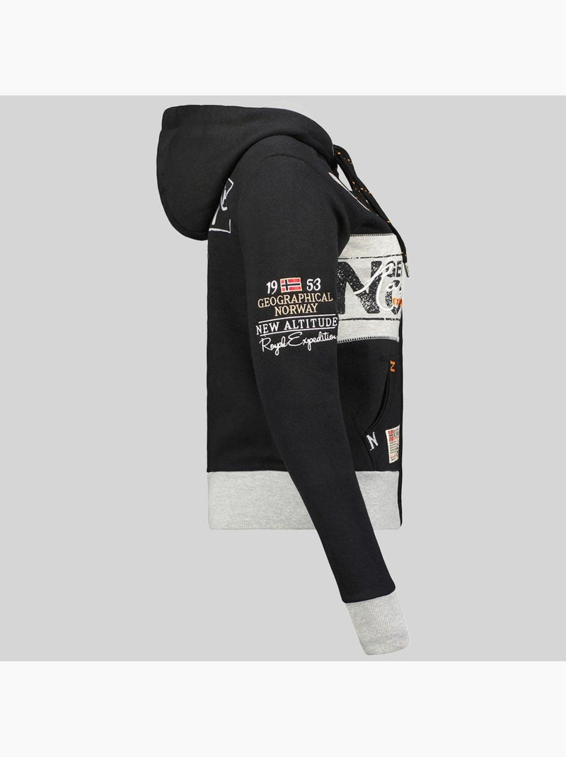 Sweat à capuche flyer – geographical norway Noir - Kiabi
