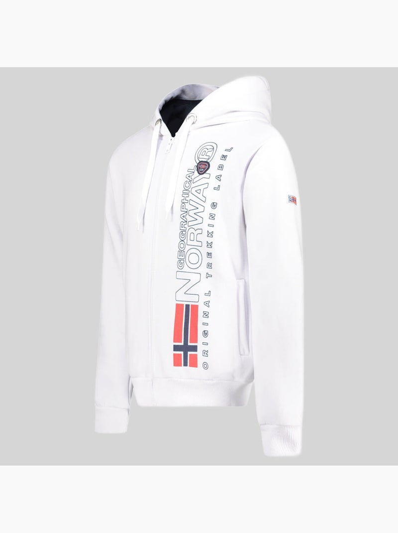 Sweat à capuche fogora – geographical norway Blanc - Kiabi