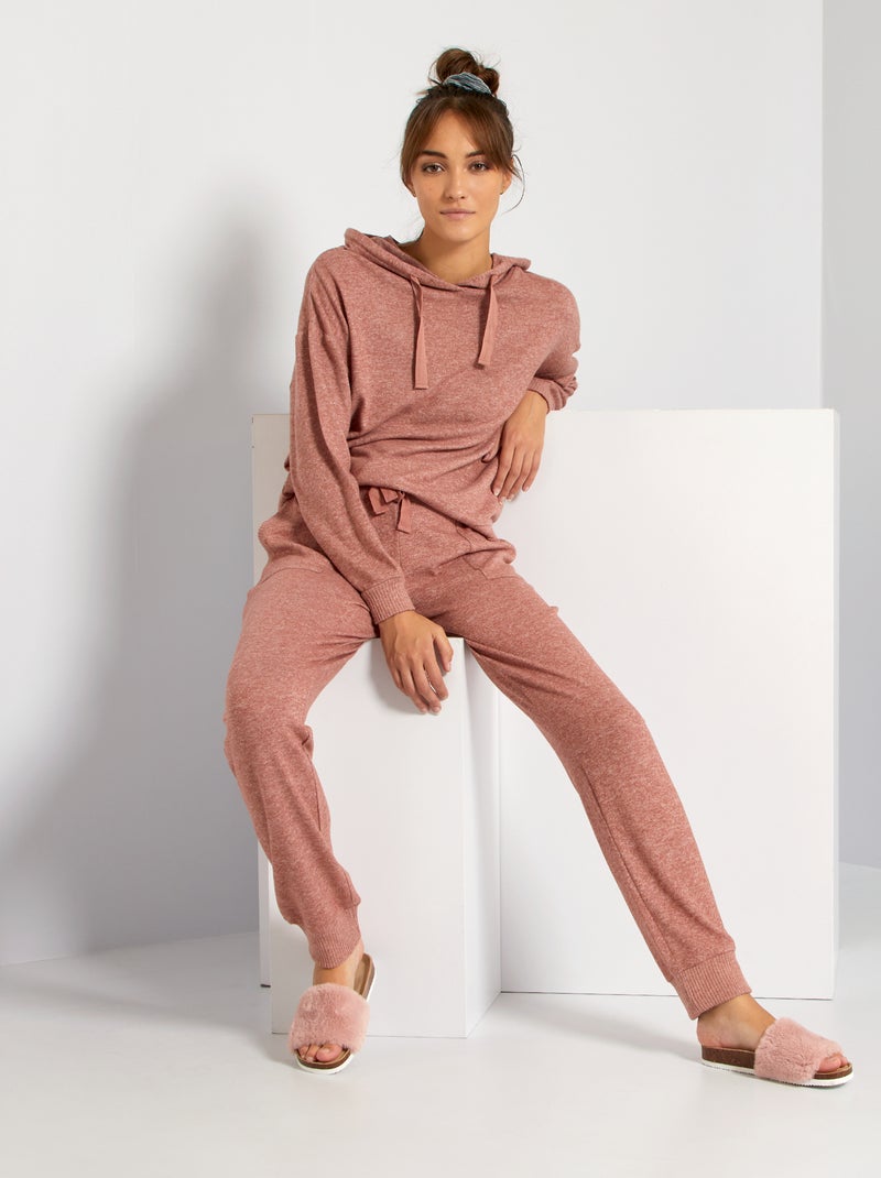 Sweat à capuche fuchsia - Kiabi