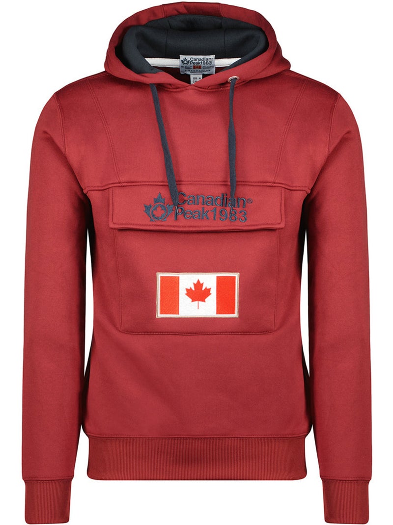 Sweat à capuche gadreak – canadian peak Bordeaux - Kiabi
