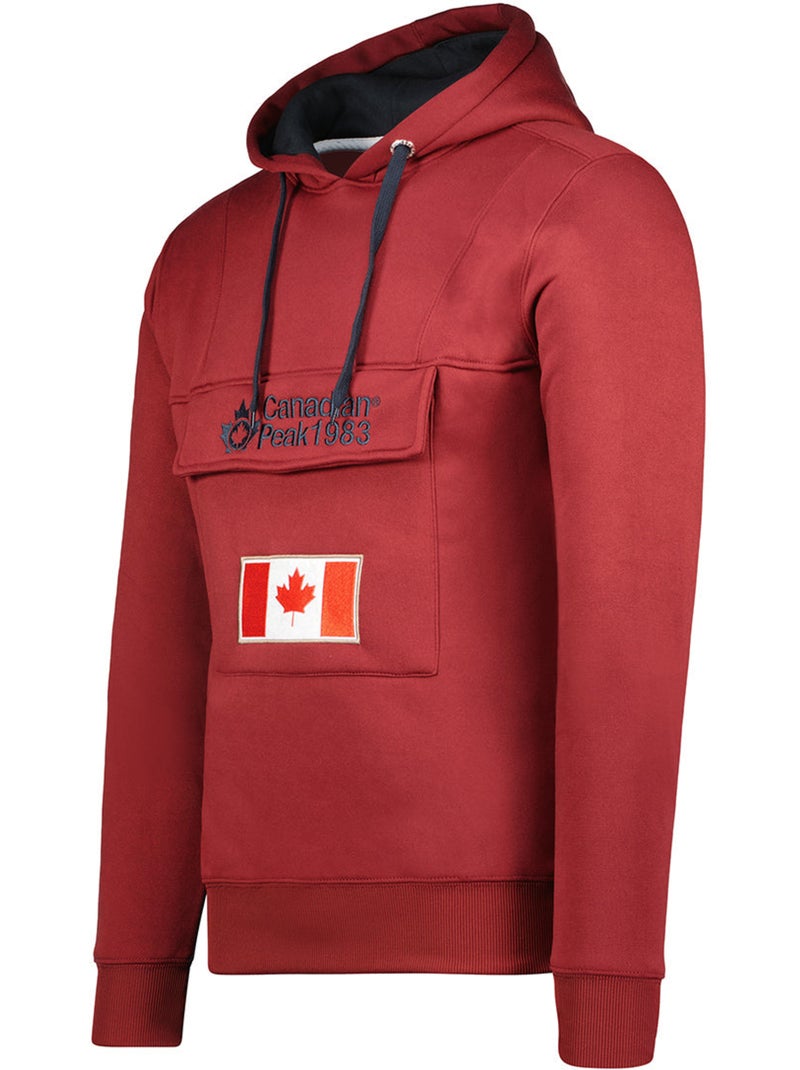 Sweat à capuche gadreak – canadian peak Bordeaux - Kiabi