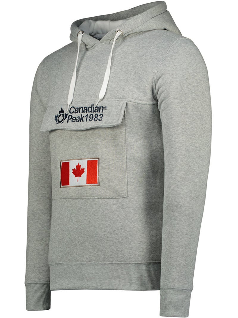 Sweat à capuche gadreak – canadian peak Gris clair - Kiabi
