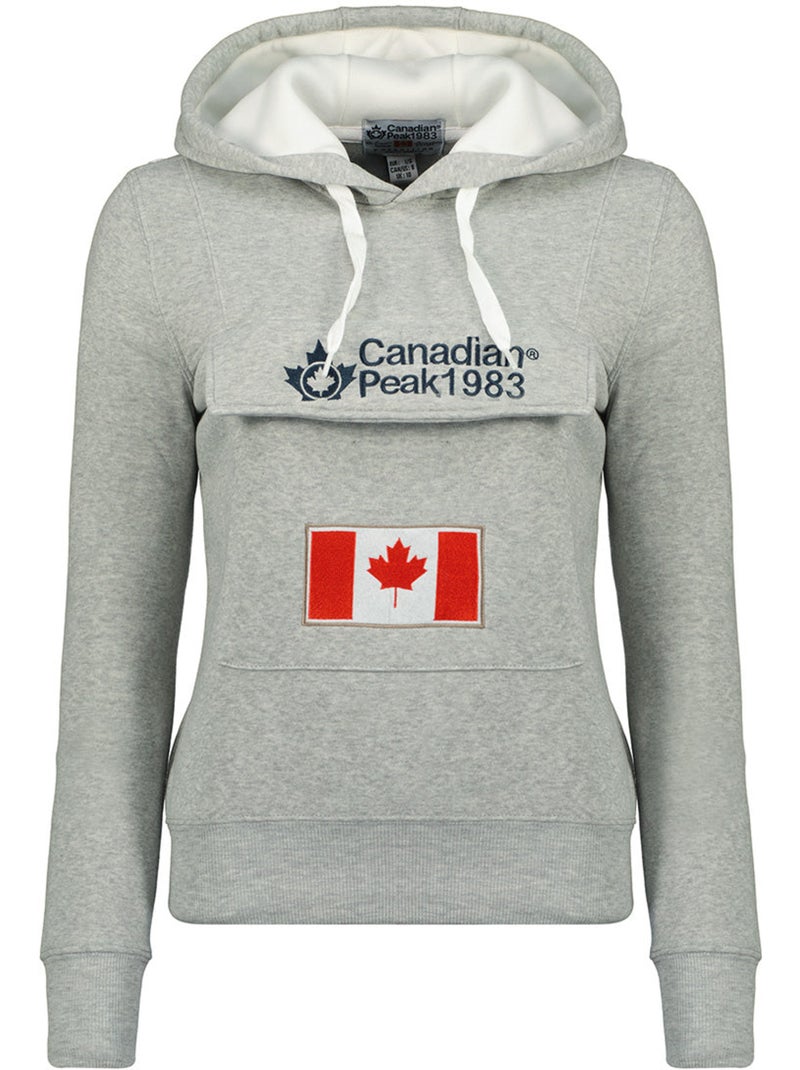 Sweat à capuche gadreak – canadian peak Gris clair - Kiabi
