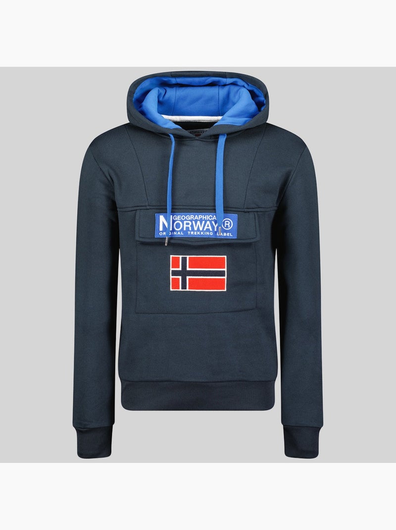 Sweat à capuche gadrien – geographical norway Bleu marine - Kiabi