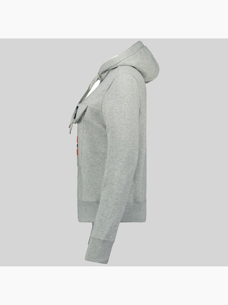 Sweat à capuche gadrien – geographical norway Gris clair - Kiabi