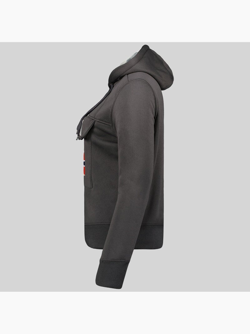 Sweat à capuche gadrien – geographical norway Gris foncé - Kiabi