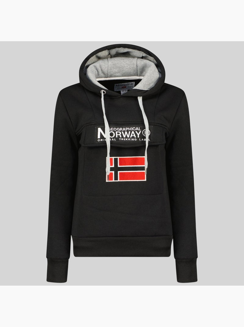 Sweat à capuche gadrien – geographical norway Noir - Kiabi