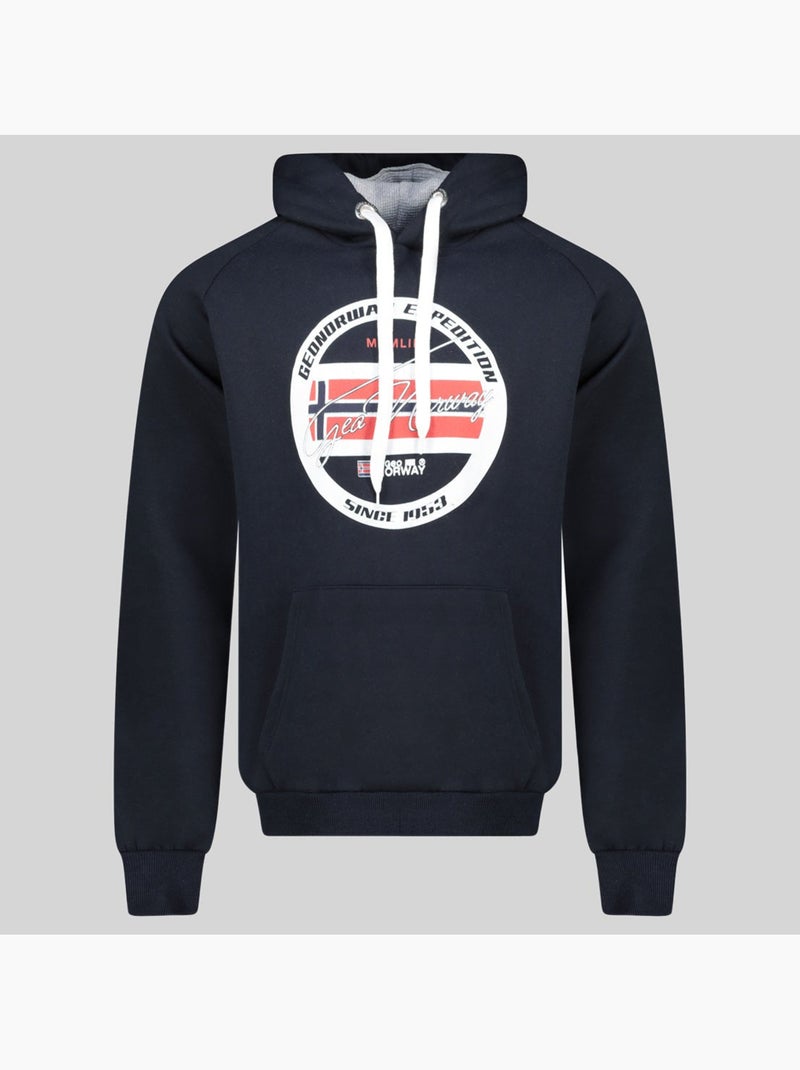 Sweat à capuche garis – geographical norway Bleu marine - Kiabi